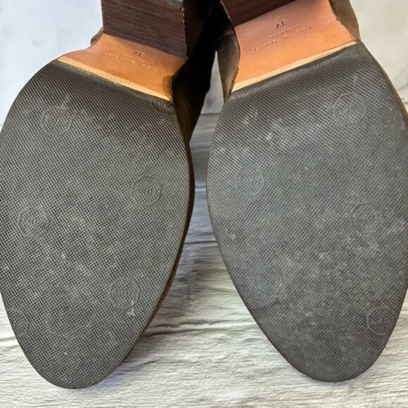 Rag & Bone Women’s Newbury Heeled Ankle Boots Distressed Brown Suede Size 37 - Picture 15 of 16